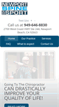 Mobile Screenshot of newportspineandsport.com